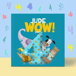 'Wow You're Four' 4th Birthday Children's Book