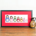 Russian Doll Family Portrait Personalised Print additional 3
