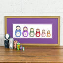 Russian Doll Family Portrait Personalised Print additional 7