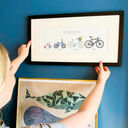 Personalised Family Bicycle Art Print additional 1