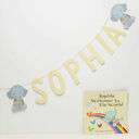 Personalised 'Welcome To The World' Themed Name Bunting additional 2