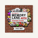 Personalised 'Memory Lane' 40th Birthday Book additional 1
