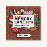 Personalised 'Memory Lane' 25th Birthday Book additional 1
