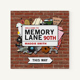Personalised 'Memory Lane' 90th Birthday Book additional 1
