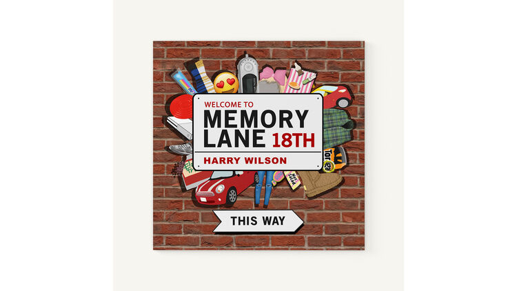 Personalised 18th Birthday 'Memory Lane' Book