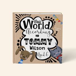 'The World According To...' Personalised Child's Journal