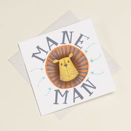'Mane Man' Greetings Card For Dad/Men alternative