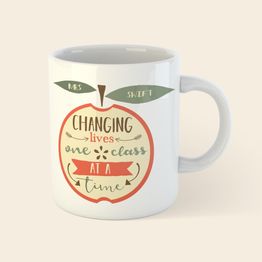 Personalised Illustrated Teachers Mug