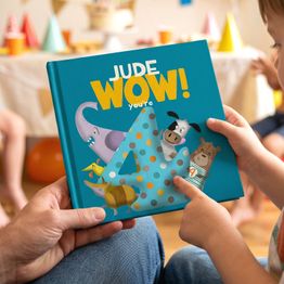 'Wow You're Four' 4th Birthday Children's Book alternative