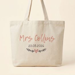 Personalised Tote Bag For Brides