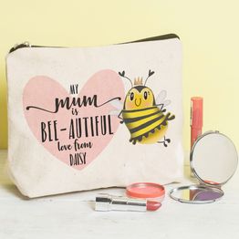 Personalised Bee-utiful Make Up Bag For Mum alternative