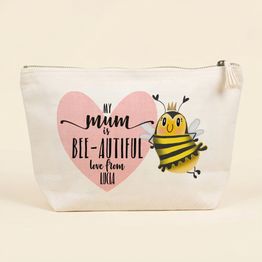 Personalised Bee-utiful Make Up Bag For Mum