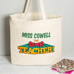 Personalised Teachers Retro Tote Bag