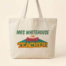 Personalised Teachers Retro Tote Bag