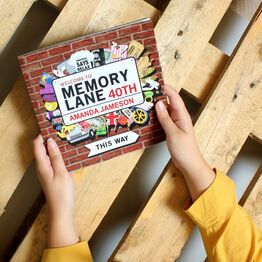 Personalised 'Memory Lane' 40th Birthday Book