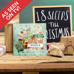 Personalised 'Christmess Advent-ure!' Christmas Advent Book