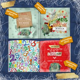 Personalised 'Christmess Advent-ure!' Christmas Advent Book alternative