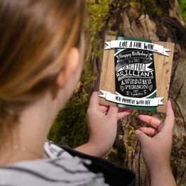 Wine Bottle Birthday Card alternative