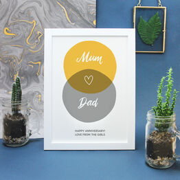 Personalised Couples Love Print by James Cluer