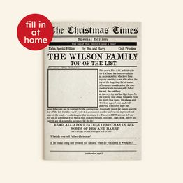 'The Christmas Times' Personalised Newspaper