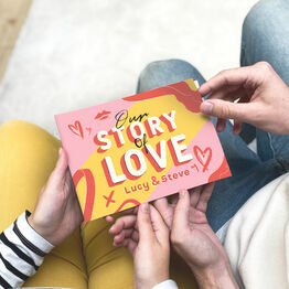 Personalised 'Our Love Story' A5 Book