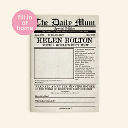 'The Birthday Bugle' Personalised Newspaper For Her