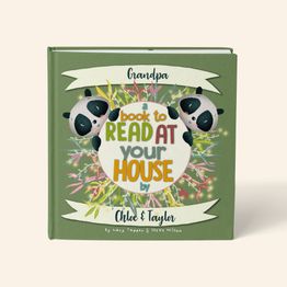 'A Book To Read At Your House' Personalised Book for Grandads