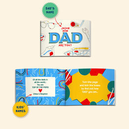 'How Dad Are You?' Personalised A5 Books for Dads alternative