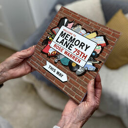 Personalised 75th Birthday 'Memory Lane' Book