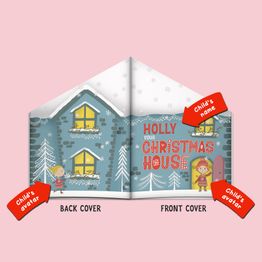Personalised 'Your Christmas House' A4 Book alternative