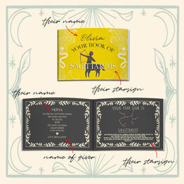 Personalised Zodiac Star Sign Mini Book alternative