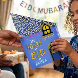 Personalised 'My House At Eid' A4 Book alternative
