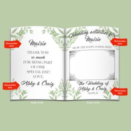 Personalised Wedding Activity Book alternative