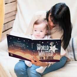 Personalised 'The World Waited' Baby Shower or New Baby Book