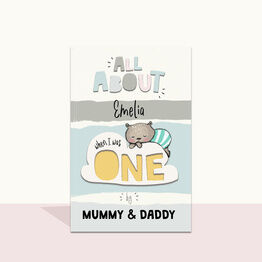 Personalised Fill In Your Words Baby Record Journal