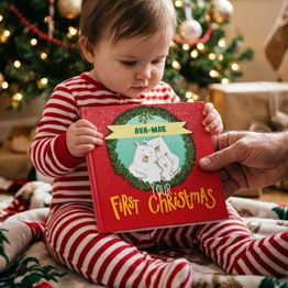Personalised First Christmas Baby Book alternative