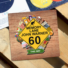 Personalised 'Memory Lane' 60th Birthday Book Australian Edition