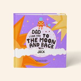 'I Love You To The Moon &amp; Back' Personalised Father's Day Book