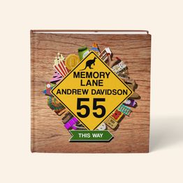 Personalised 'Memory Lane' 55th Birthday Book Australian Edition