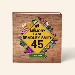 Personalised 'Memory Lane' 45th Birthday Book Australian Edition