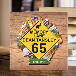 Personalised 'Memory Lane' 65th Birthday Book Australian Edition