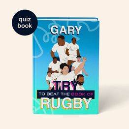 Personalised ‘Beat The Book’ Rugby Quiz Book
