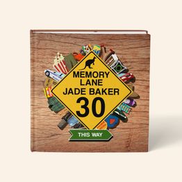 Personalised 'Memory Lane' 30th Birthday Book Australian Edition