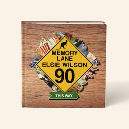 Personalised 'Memory Lane' 90th Birthday Book Australian Edition
