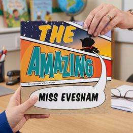 Personalised Super Teacher Book - Editable Job Profession alternative