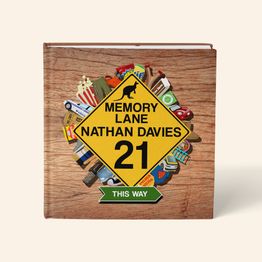 Personalised 'Memory Lane' 21st Birthday Book Australian Edition