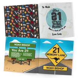 Personalised 'Memory Lane' 21st Birthday Book Australian Edition alternative
