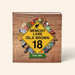 Personalised 'Memory Lane' 18th Birthday Book Australian Edition