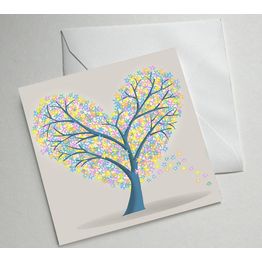 Heart Tree Illustrated Greetings Card alternative