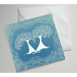 Love Trees Illustrated Greetings Card alternative